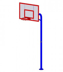 Стенд баскетбольный для улиц V-SPORT УТ 406.1-01 ( щит акрил) - V-SPORT Тренажеры